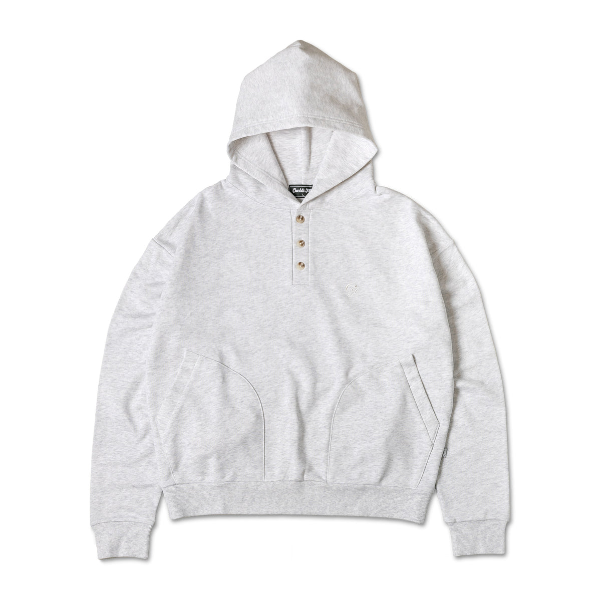 CJ HENLY NECK HOODIE – Chocolate Jesus