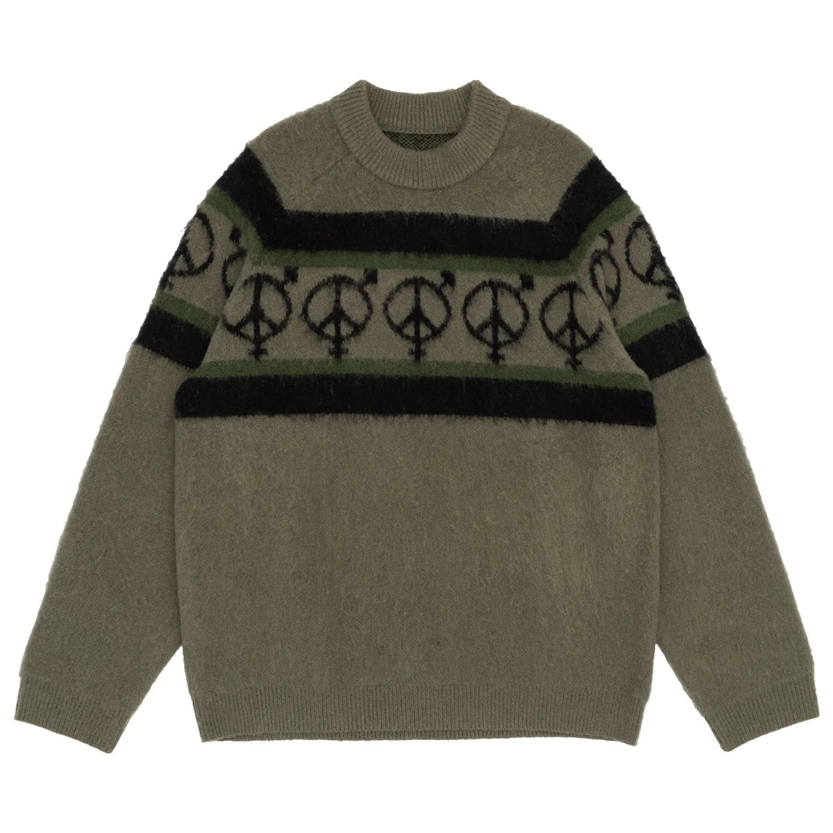 OG STRIPED BRUSHED MOHAIR SWEATER 25SP – Chocolate Jesus