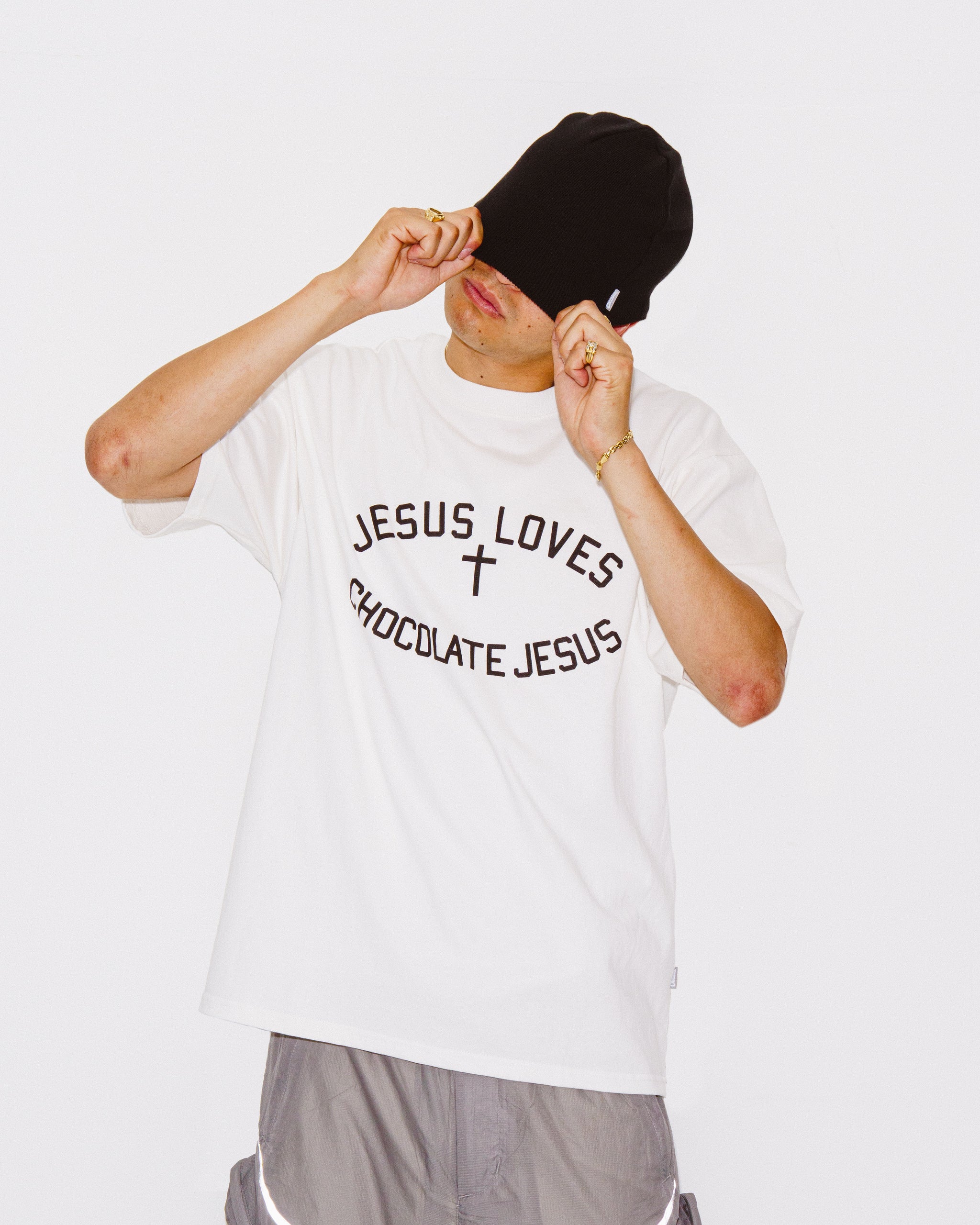 chocolate jesus 7th anniversary Tee 白 chocolate jesus 7th anniversary Tee 白
