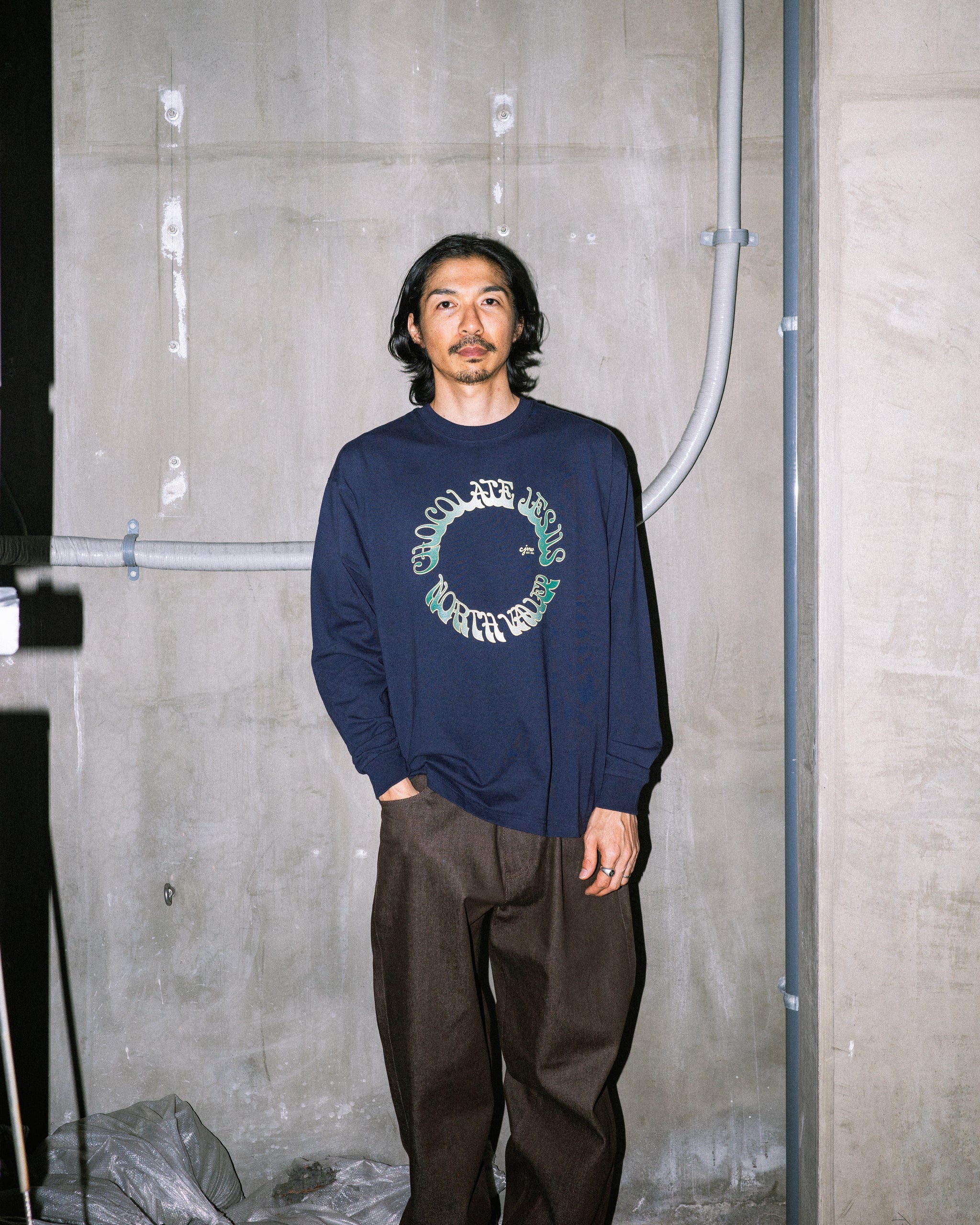 CIRCLE LS TEE – Chocolate Jesus