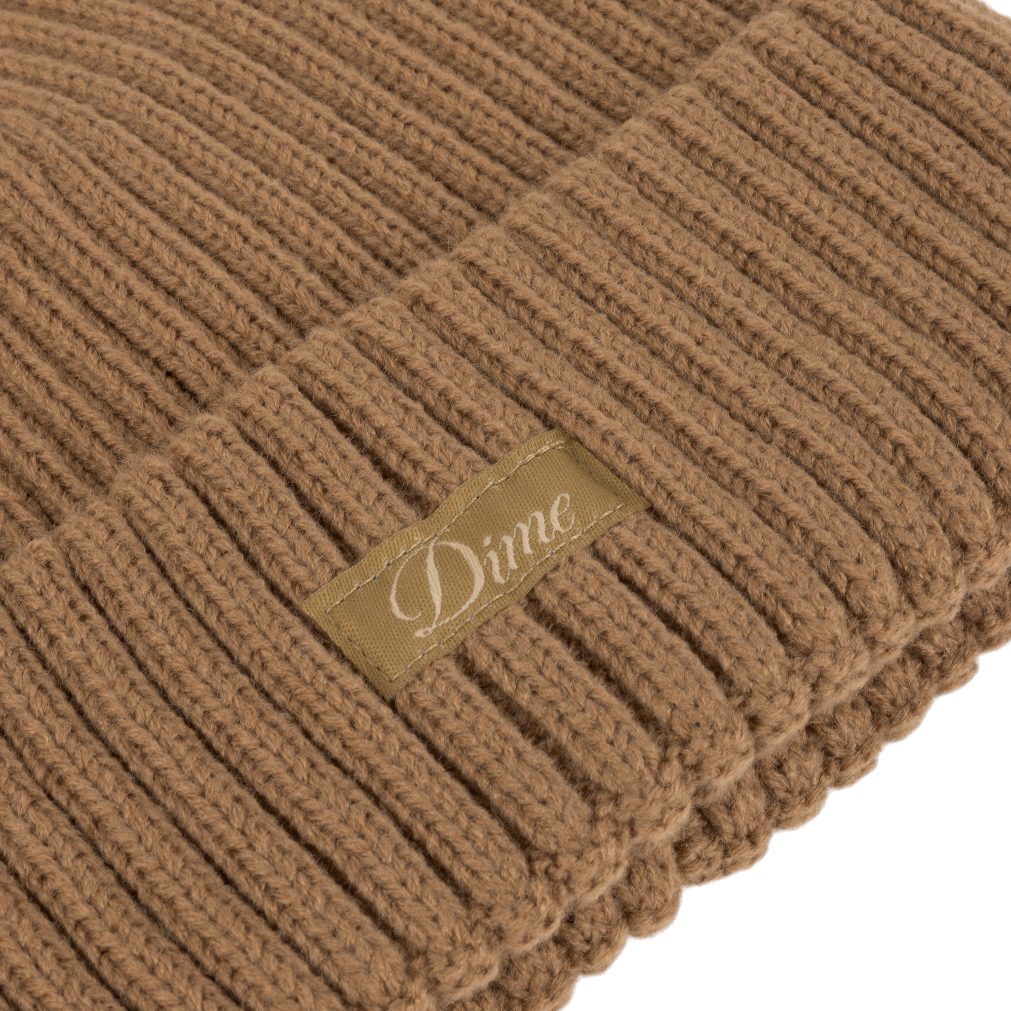 CURSIVE RIB BEANIE 25FA – Chocolate Jesus